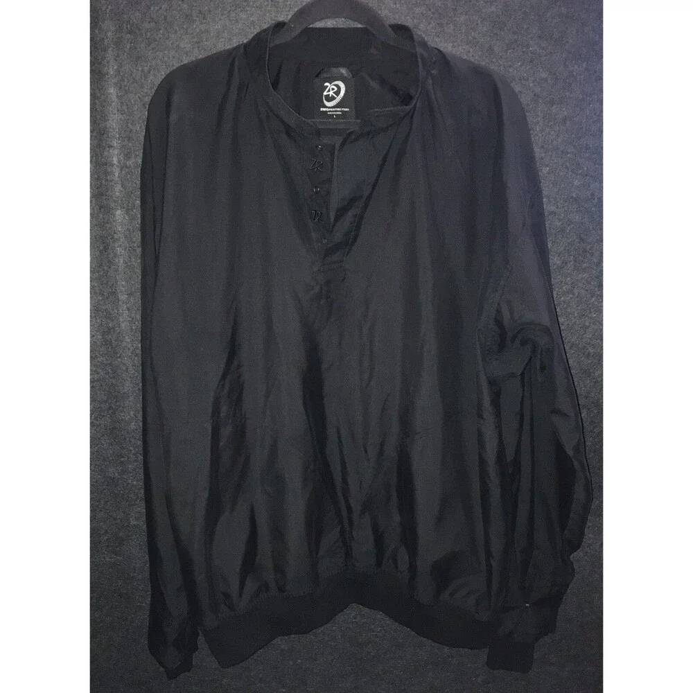 Zero Restriction Golf‎ Jacket Men Large Windbreaker 1/4 3 Snap Buttons Pullover - Picture 3 of 11